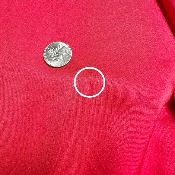 Givenchy Intimates | Women | Vtg 80s Red Satin Lace Slip Dress Robe Set | Small - Picture 16 of 16